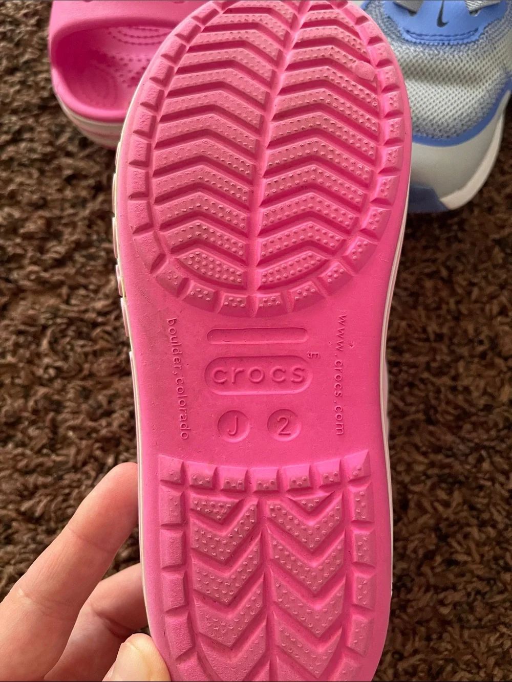 Girls nikes and crocs